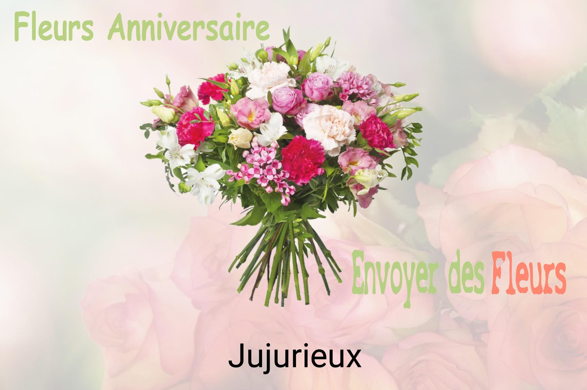 Bouquet de fleurs d’anniversaire livré à Jujurieux