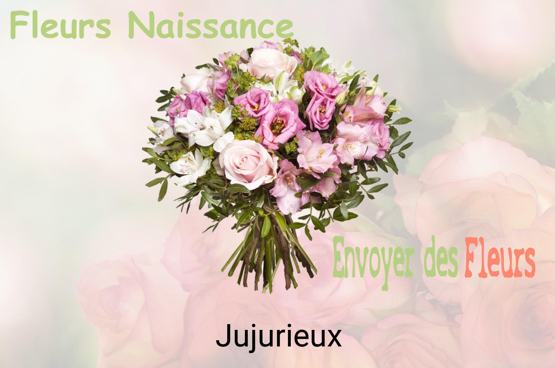 Bouquet de fleurs de naissance livré à Jujurieux