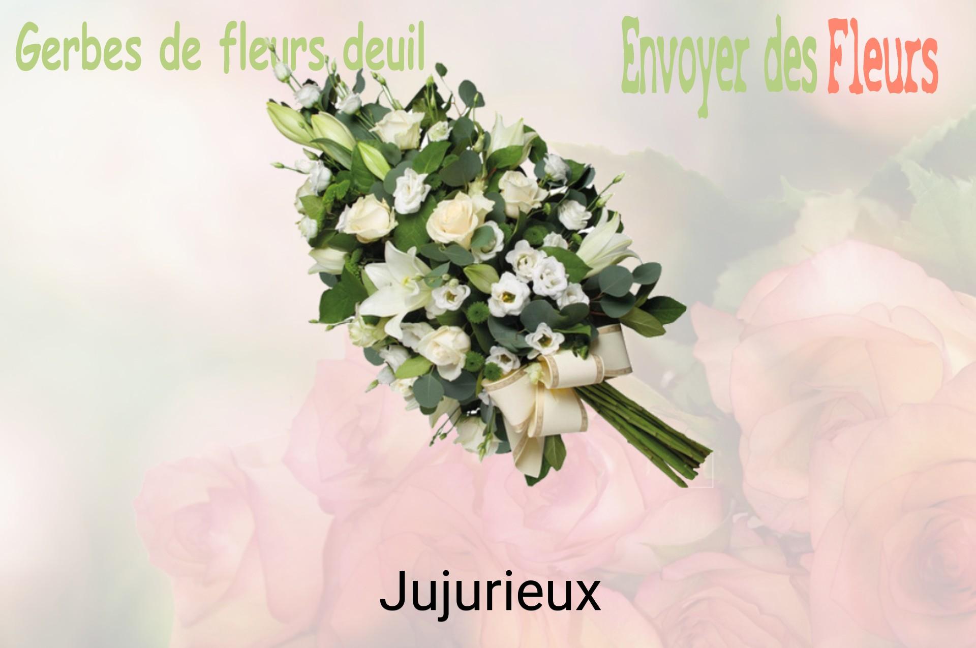 Gerbe de fleurs de deuil livrée à Jujurieux